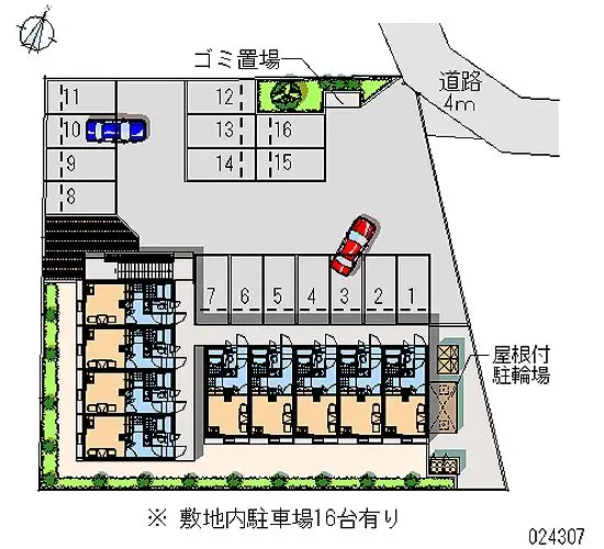 ★手数料０円★水戸市見川３丁目　月極駐車場（LP）